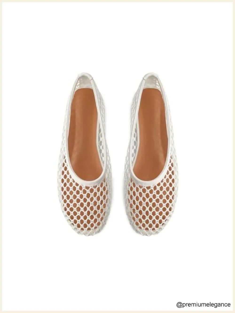 Mesh Ballet Flats for Women Slip On Round Toe Comfy Casual Office Fishnet